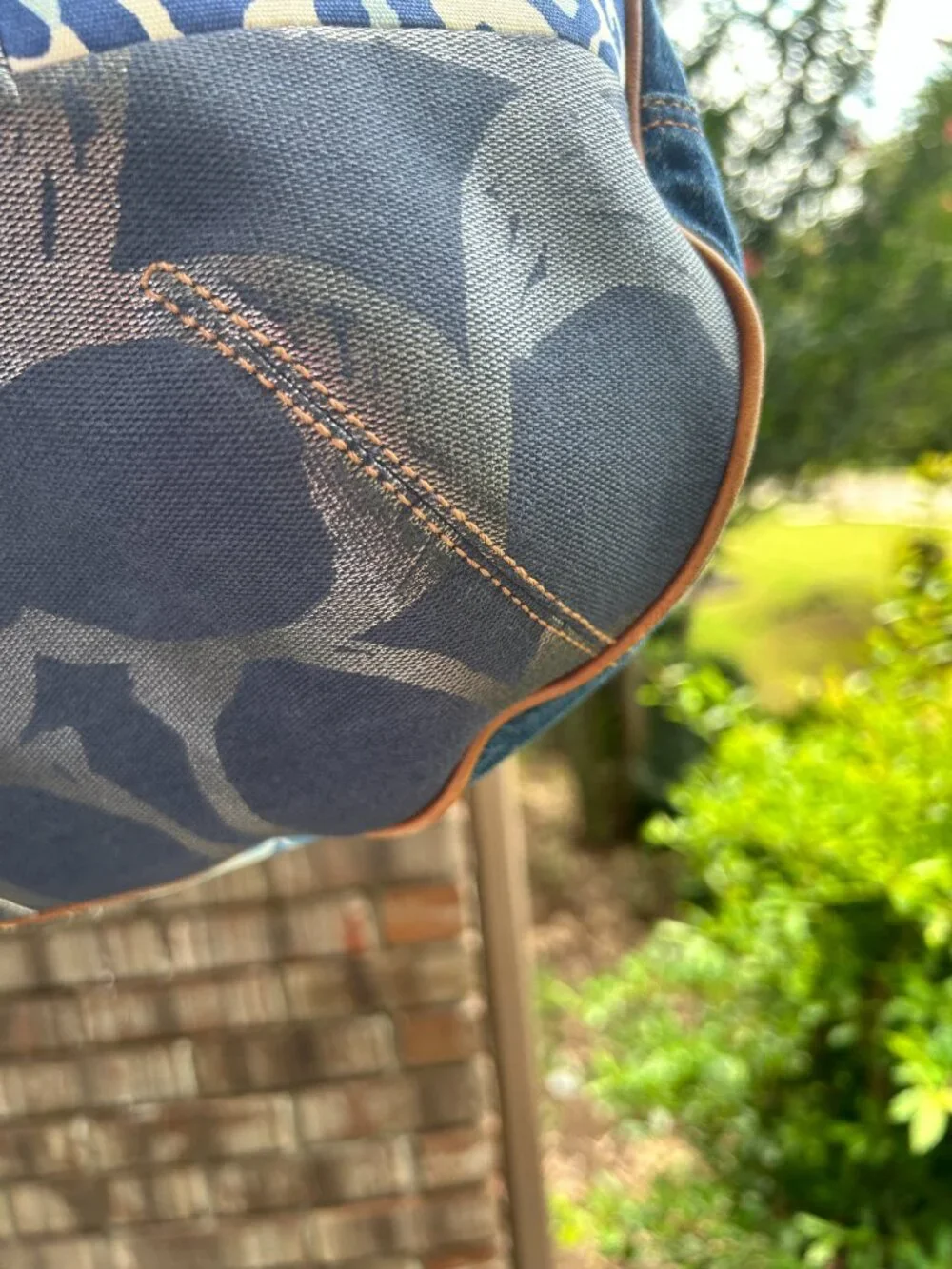 RARE Vintage Ergo XL Denim patchwork bag in EUC condition.